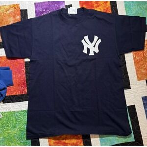 Derek Jeter 2 Large Navy Blue New York Yankees T-Shirt MLB Baseball O'Connel Des